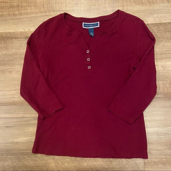 Karen Scott basic button top - Picture 5 of 6